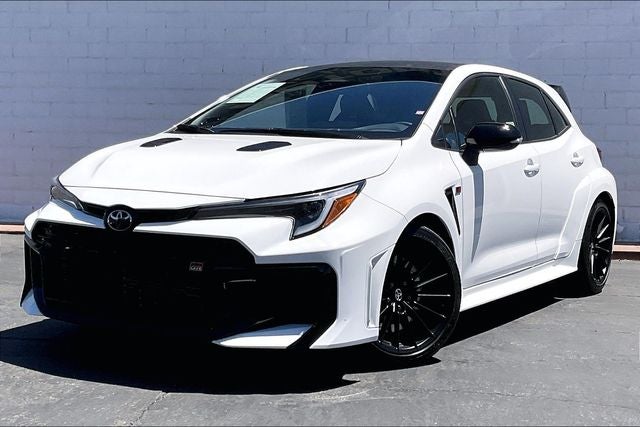 2025 Toyota GR Corolla Premium Plus in Ice Cap — front three-quarter view